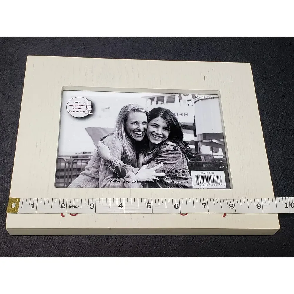 Girls Will Be Girls Light Wooden Recordable Picture Frame Fits 5 x 7 Pictures